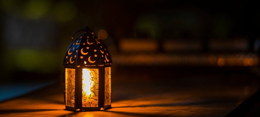 Ramadan light on a table