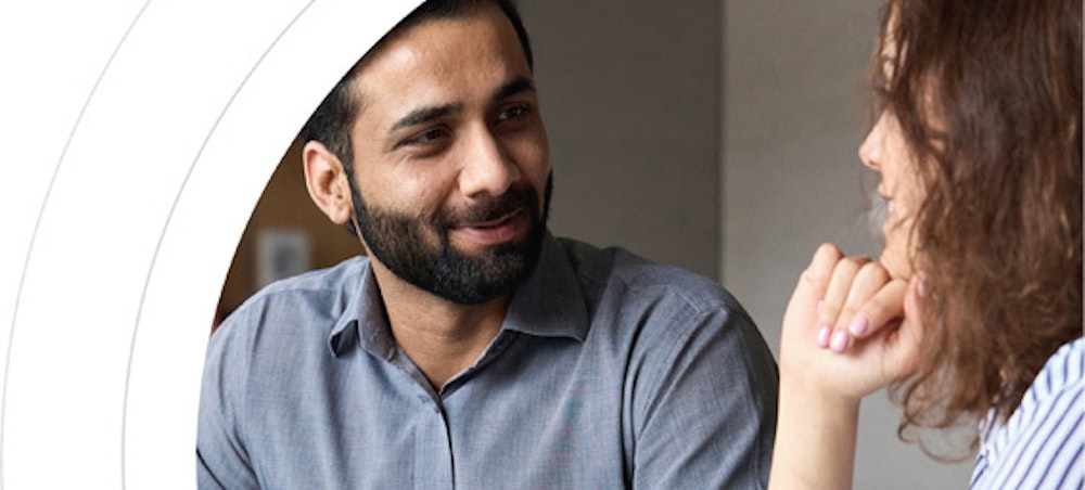 A recruiter conducting an excellent interview