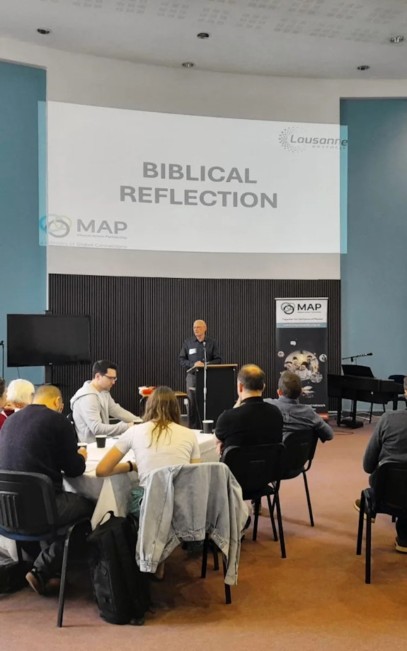 A group receive training at Belfast School of Theology